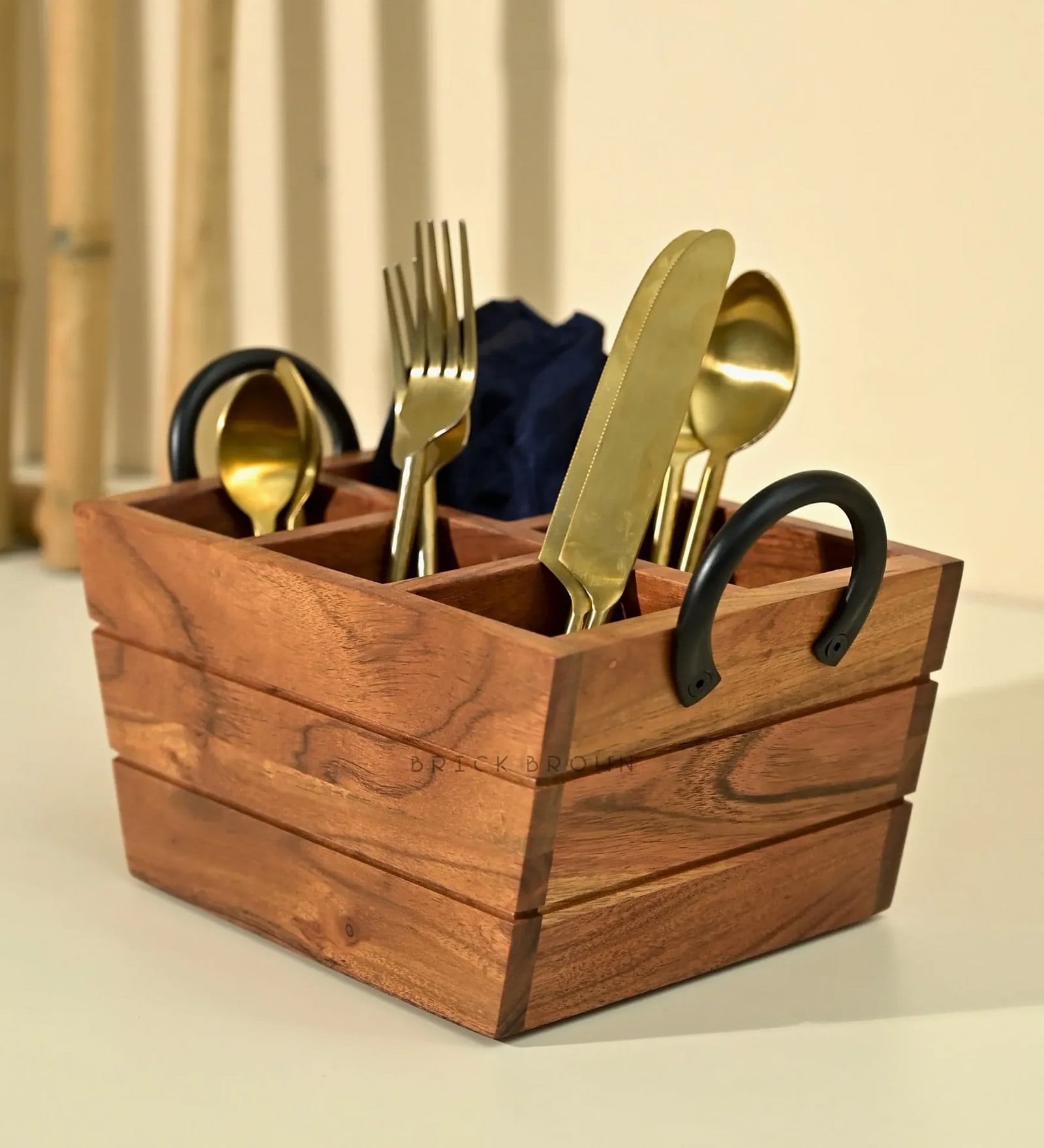 Boat Cutlery Caddy Holder with Handle