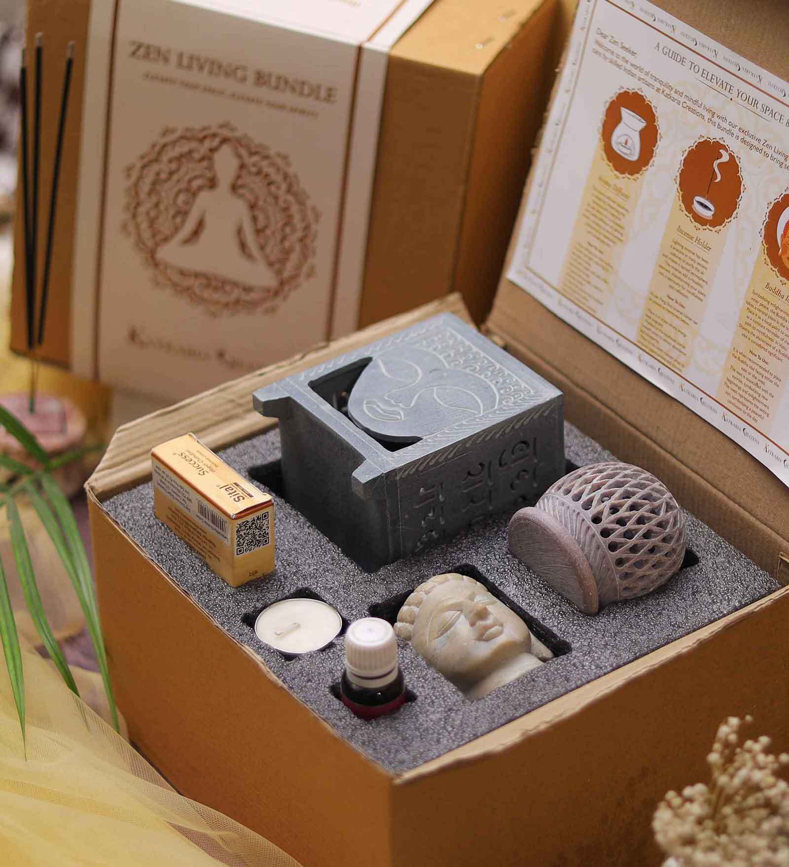 Bodhisattva Grey Paleva & Soapstone Gift Box