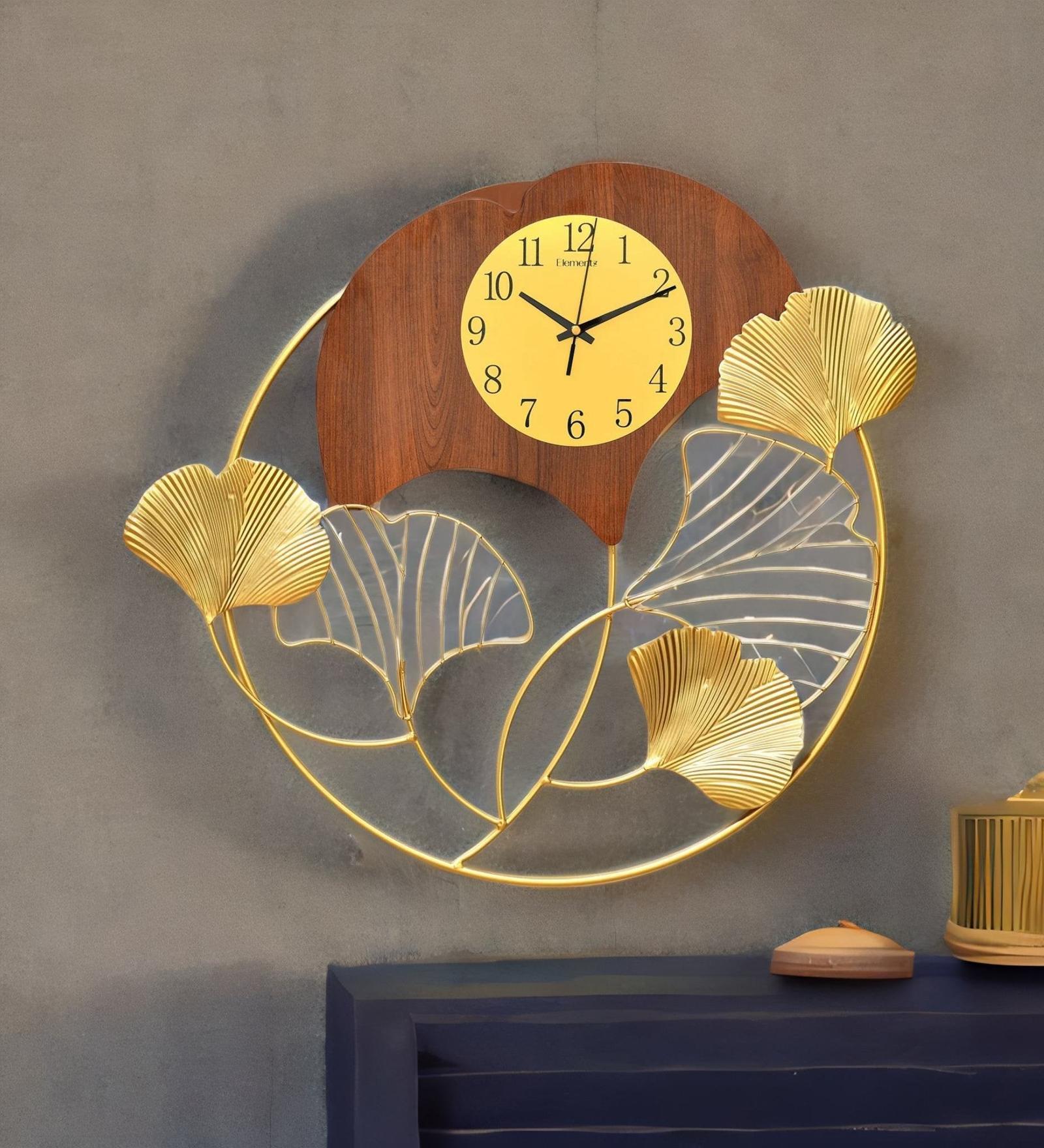 Buy Bohemia Brown & Gold Metal Analog Wall Clock by home at 50 OFF by home Pepperfry