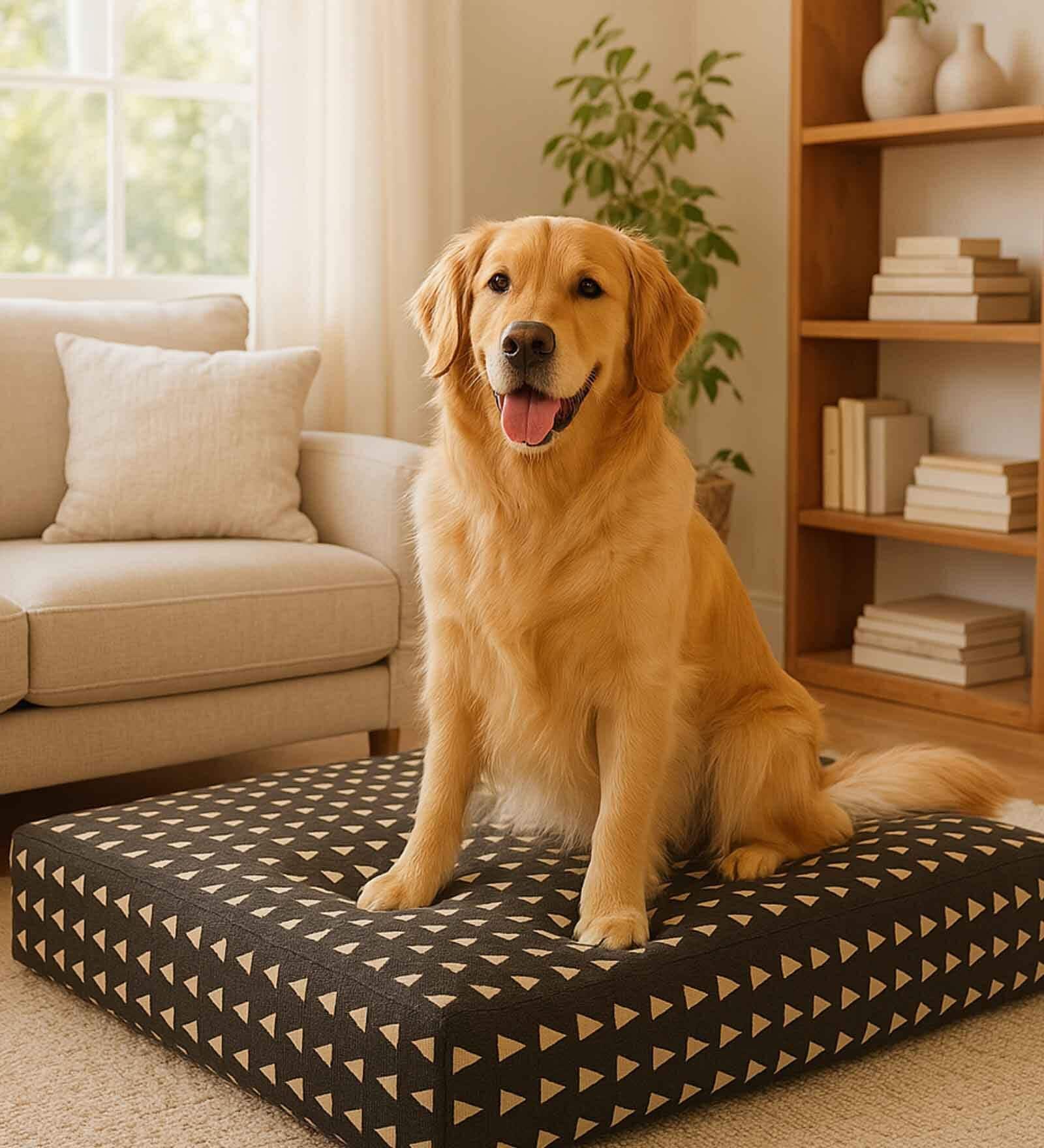 Bohemian Aztec Rectangle Bed for Dogs