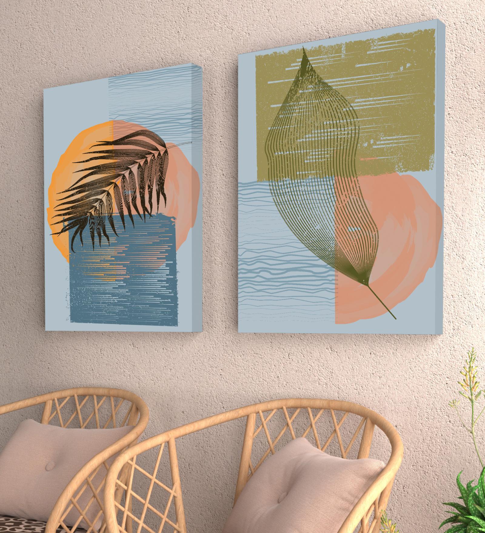 Mandala Chakra Multicolour Synthetic Wood Framed Canvas Art Print