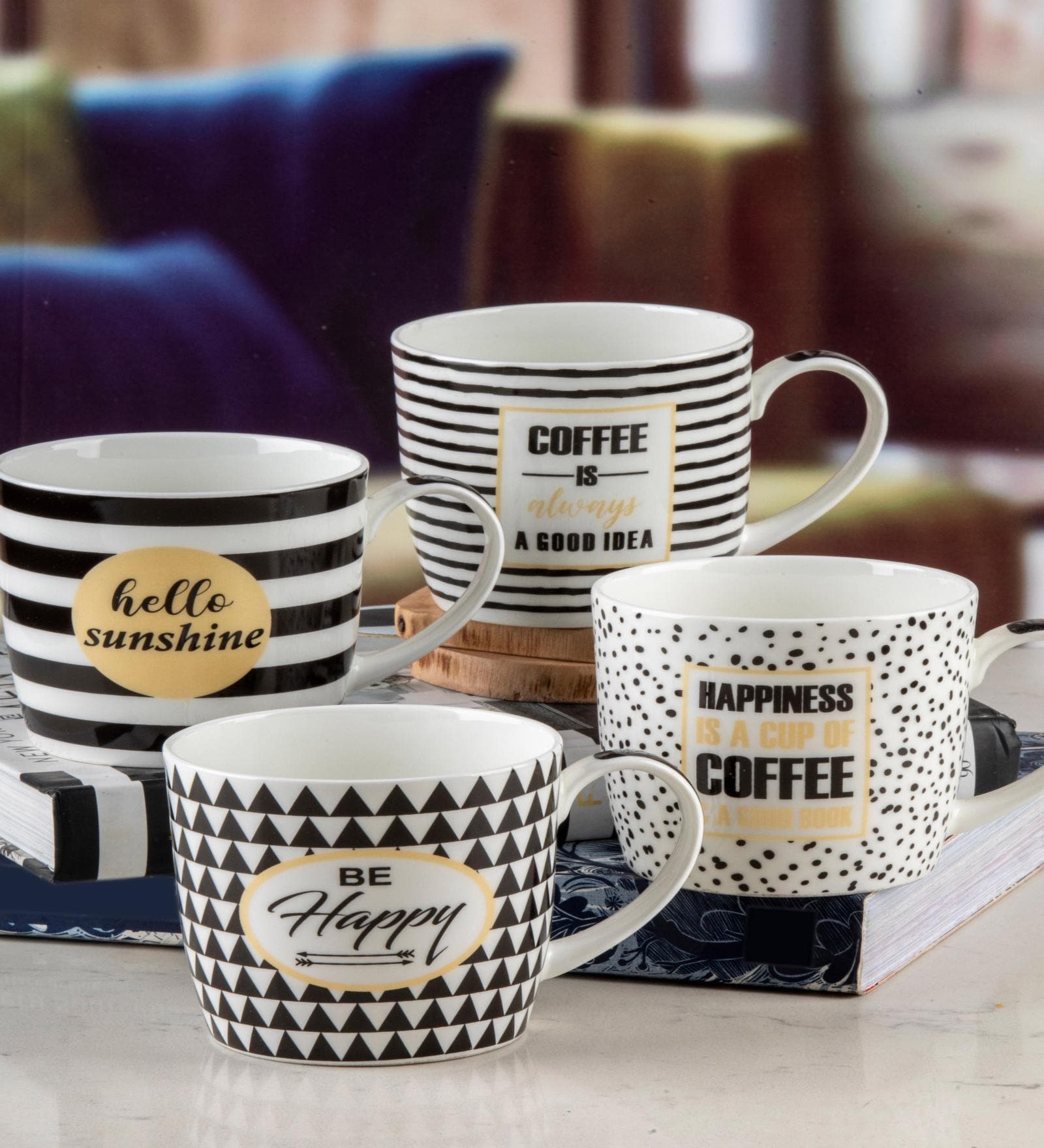 Bone China Tea & Coffee Mug (Set of 4pcs)