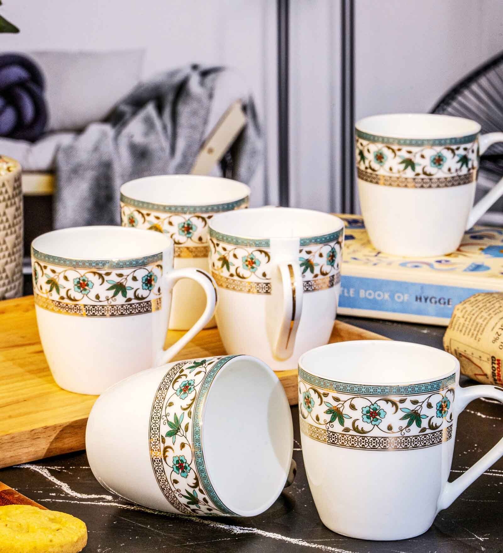 Bone China Tea/Coffee Medium Mug Set of 6pcs