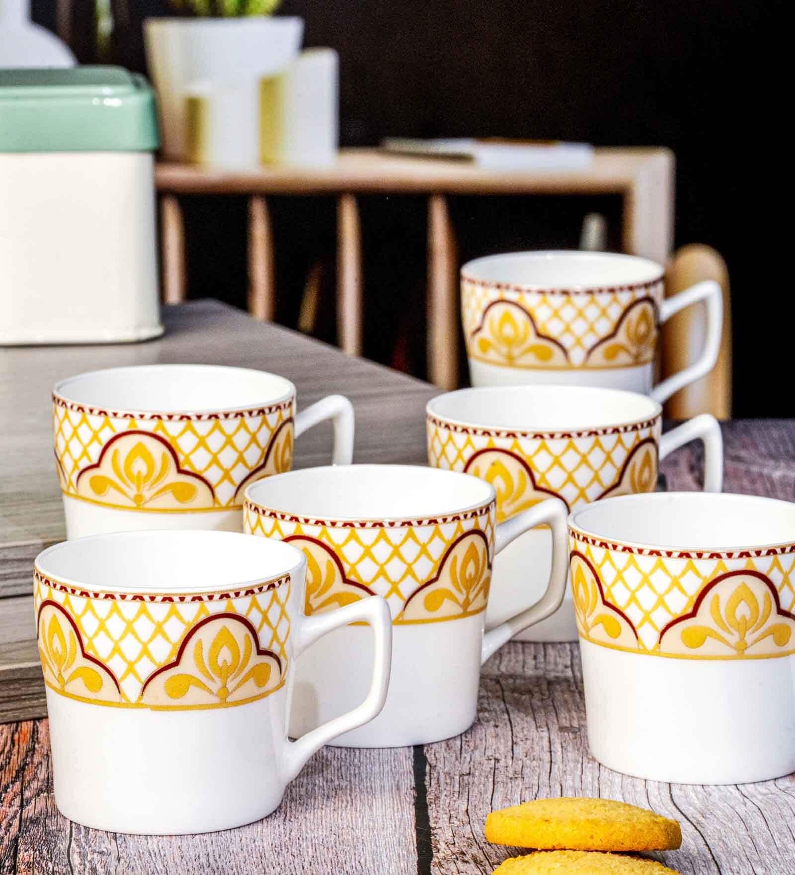 Bone China Tea/Coffee Mug Set of 6pcs