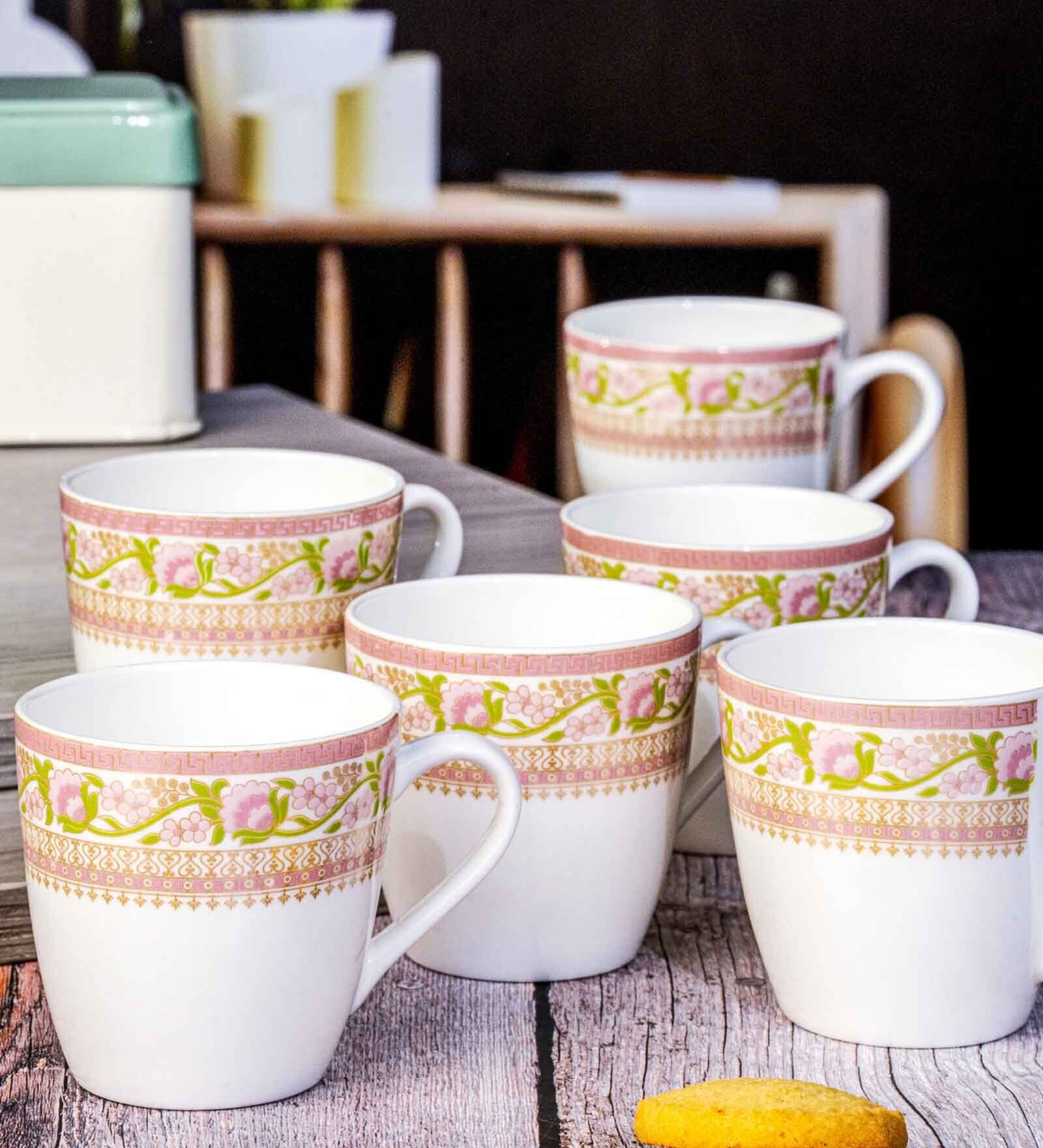 Bone China Tea/Coffee Mug Set of 6pcs