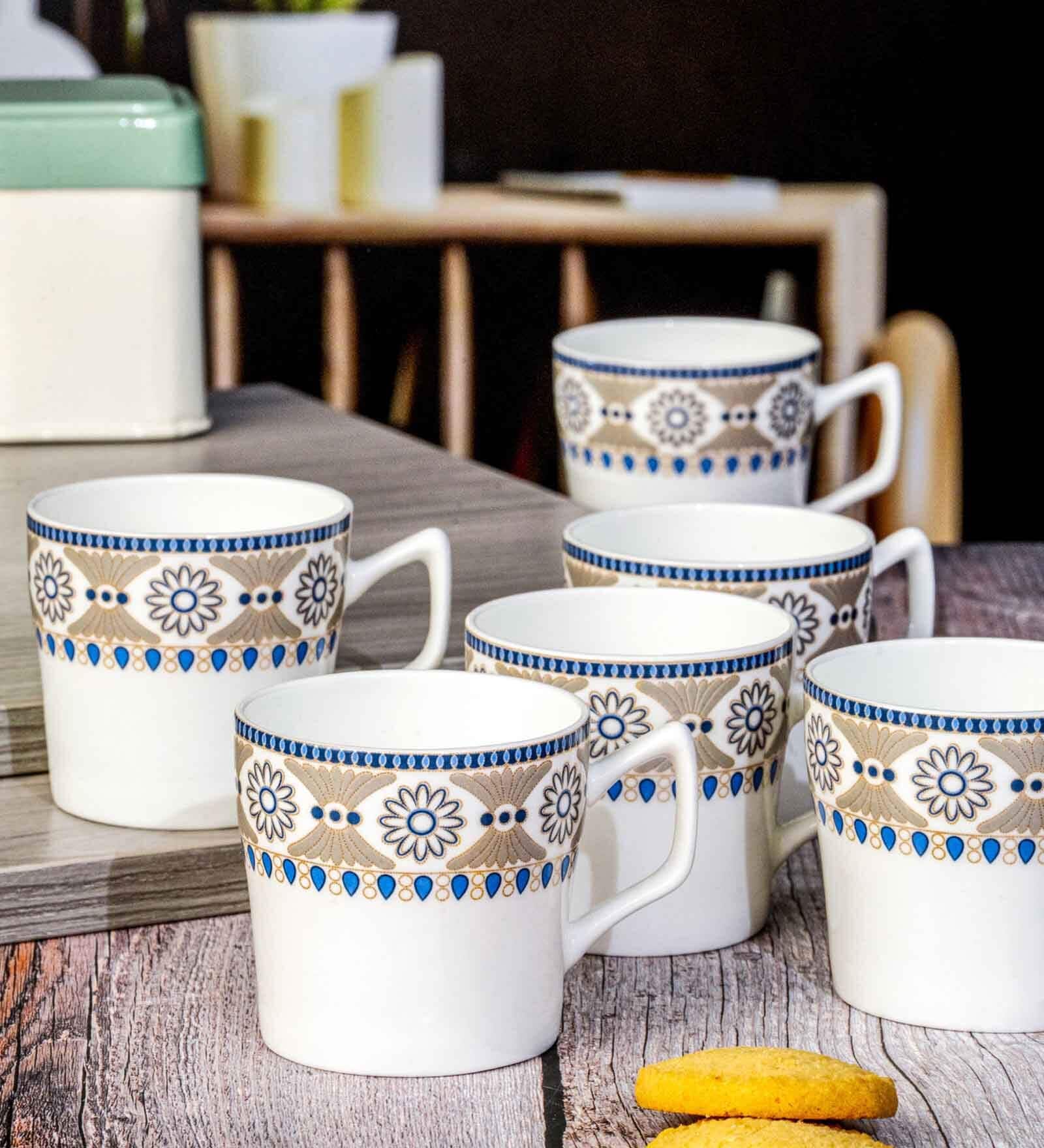 Bone China Tea/Coffee Mug Set of 6pcs