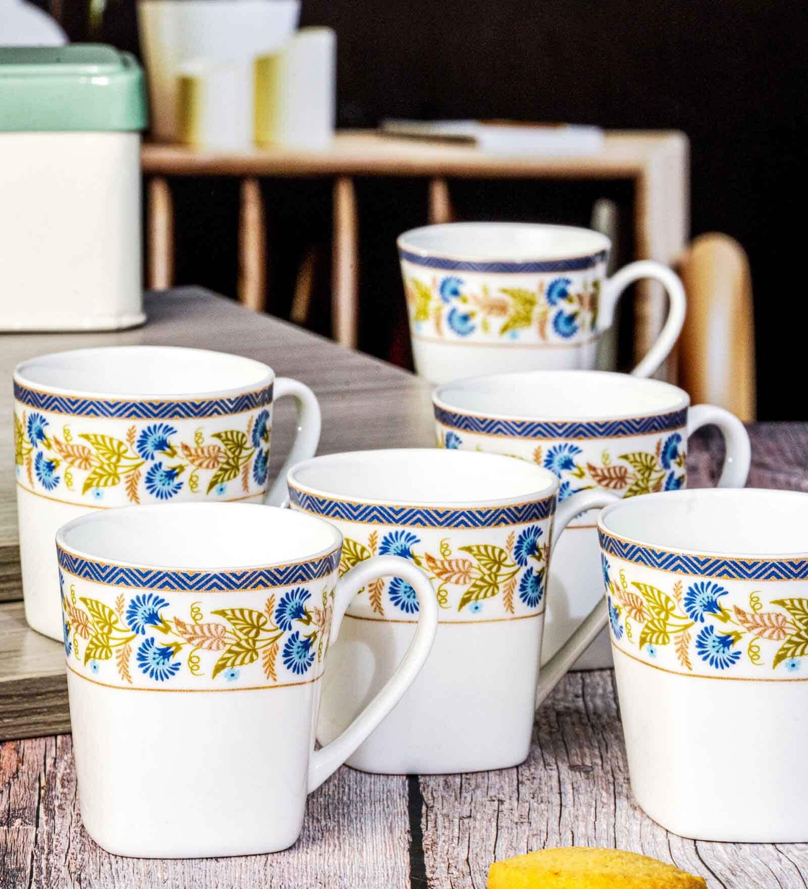 Bone China Tea/Coffee Mug Set of 6pcs