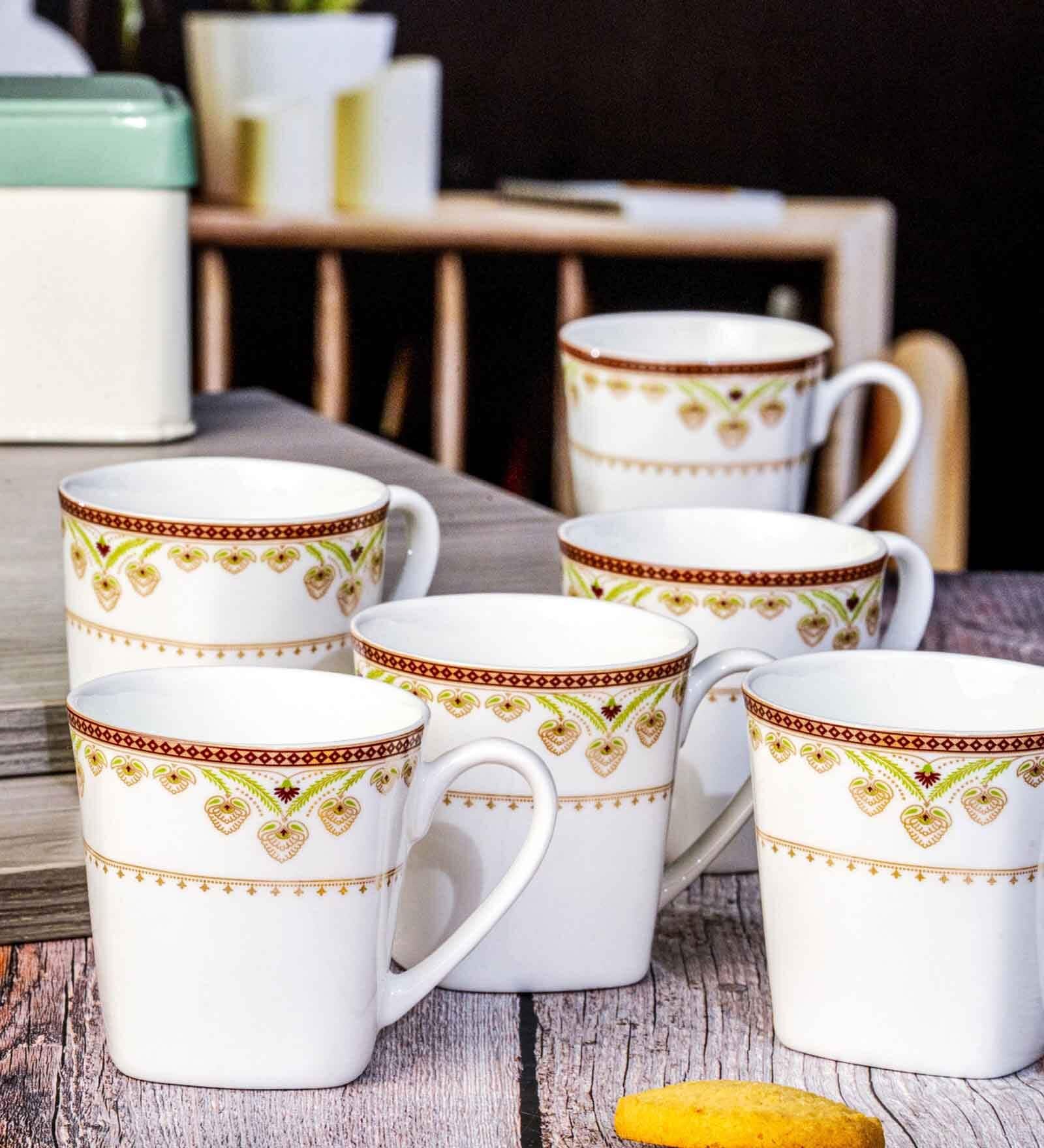 Bone China Tea/Coffee Mug Set of 6pcs