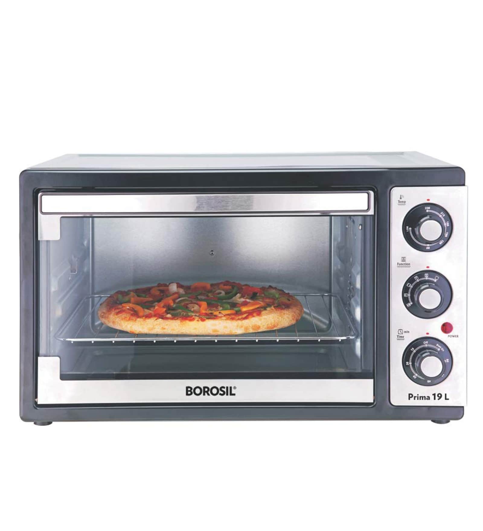 Borosil Prima 19 L OTG with Convection, 1300 W, Black