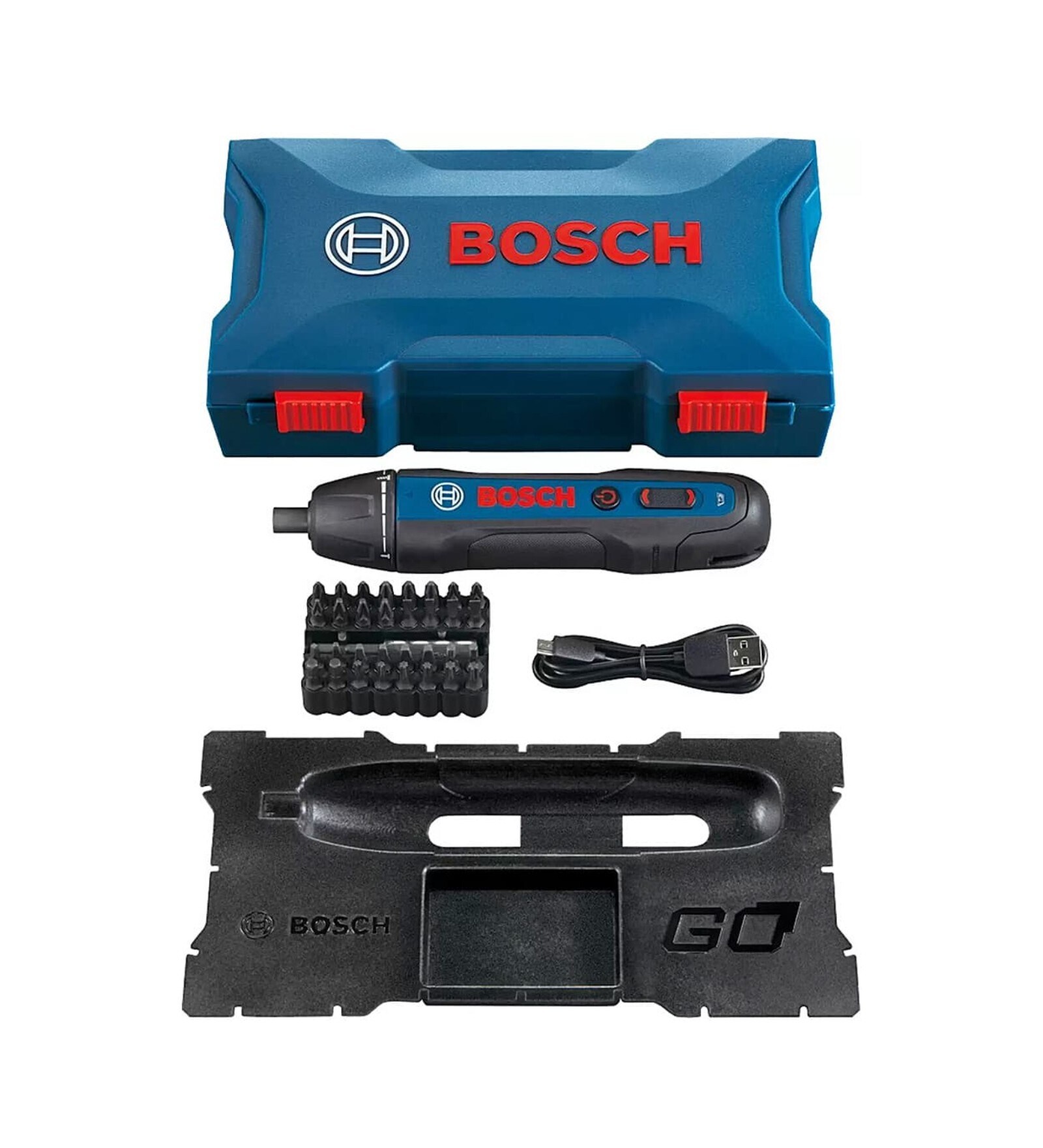 Bosch Go 2.0 Kit 3.6V Lithium-ion Cordless Screwdriver Kit (33 Pcs Screwdriver Bit Set)