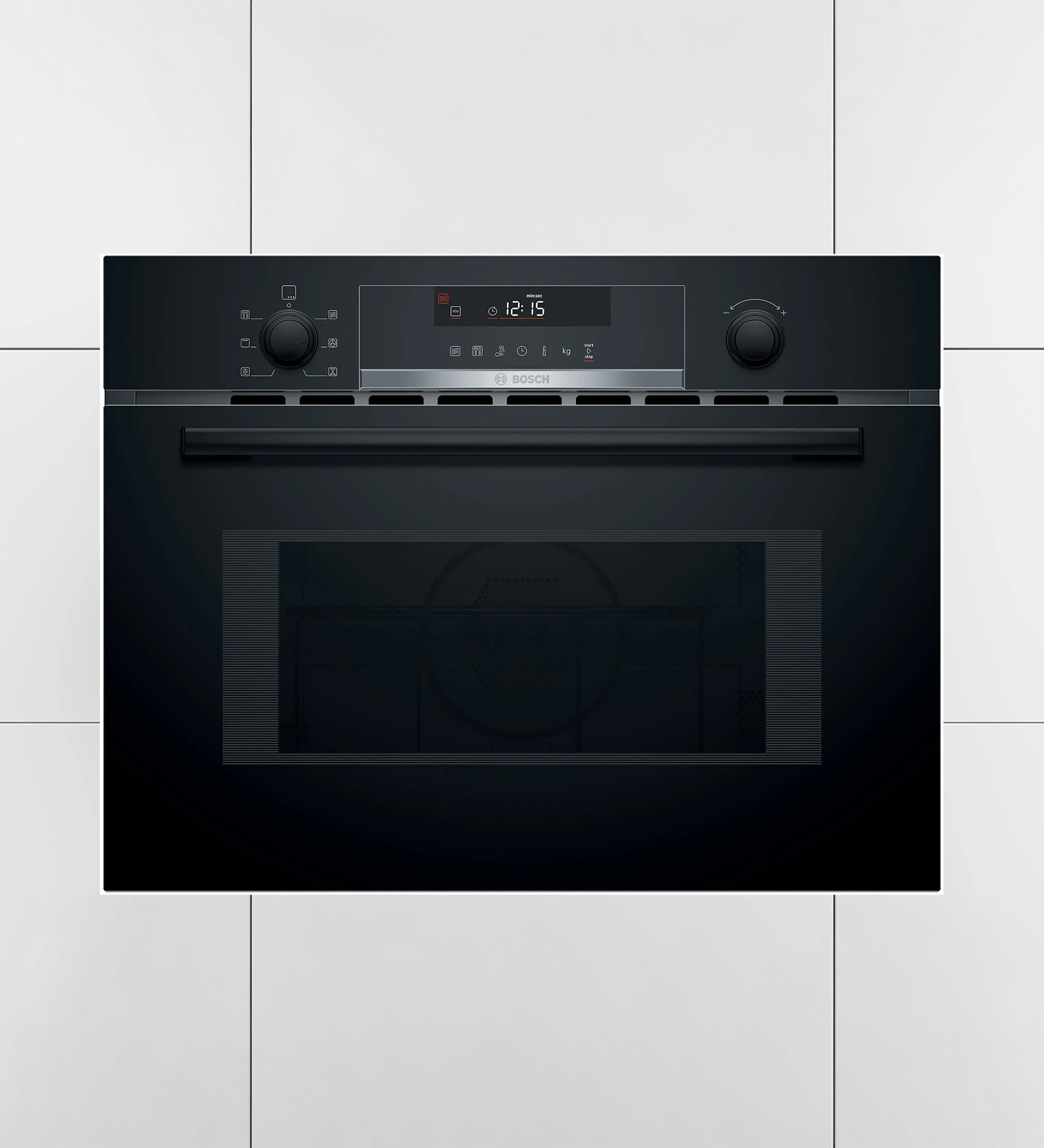 BOSCH Series 6 Built-In Microwave Oven with Hot Air 44L Black CMA585MB0I
