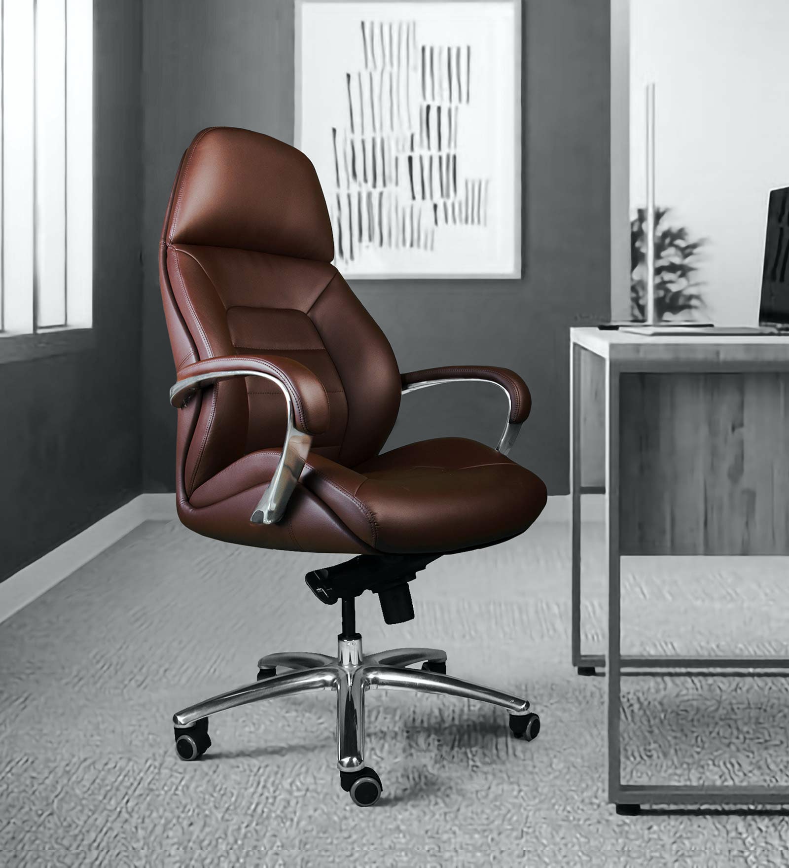 Boss Executive Office Chair in Brown Colour