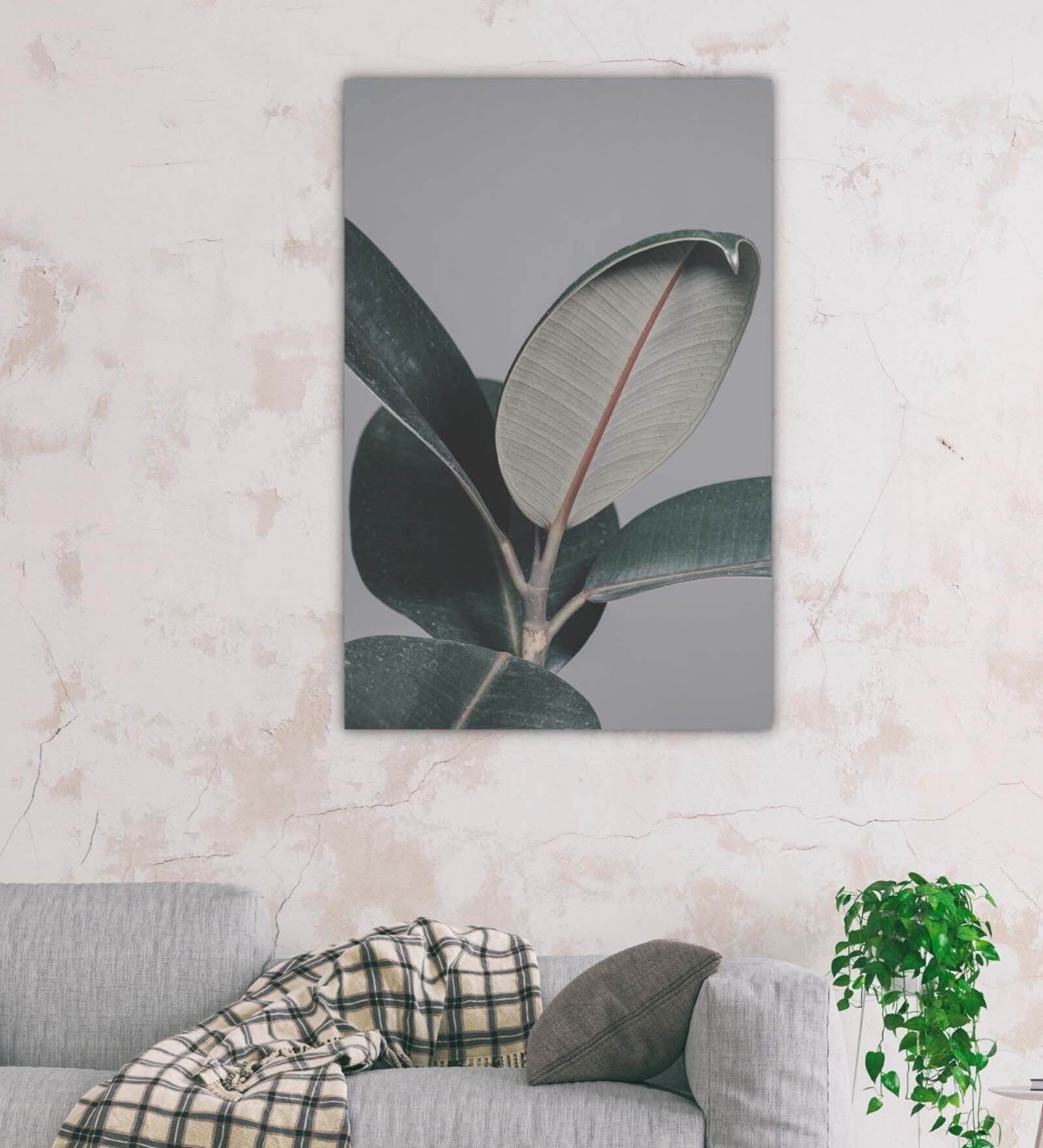 Prioristic Creation Green Wood Framed Floral Art Print