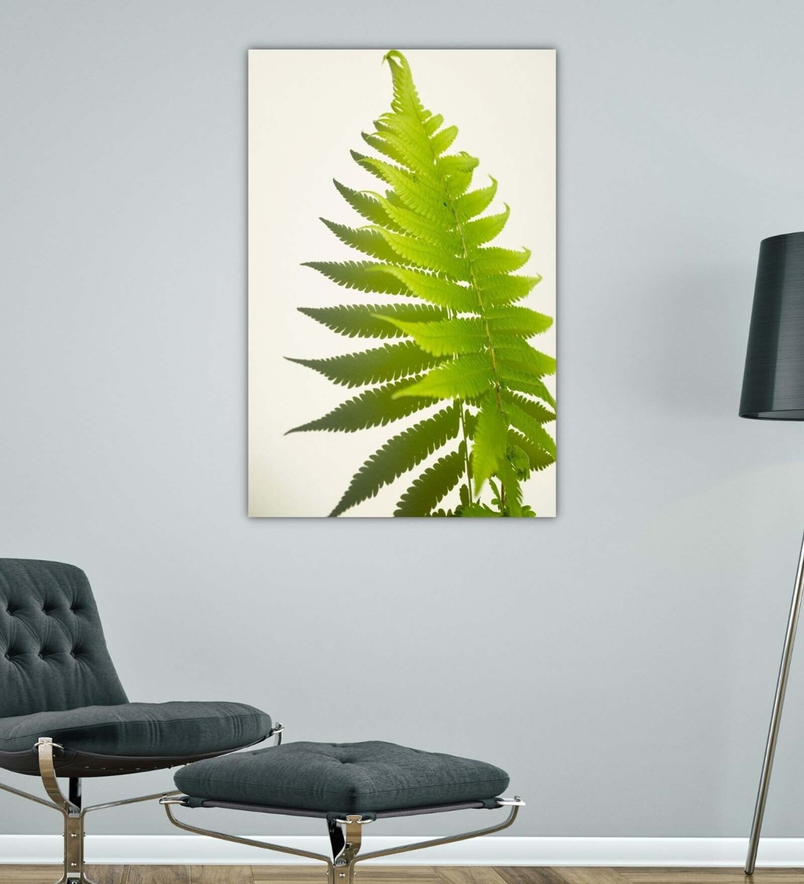 Indian Imaging Green Wood Framed Floral Art Print