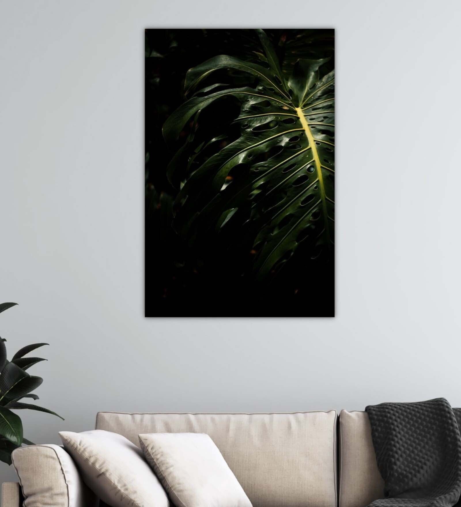 Visual Images Green Wood Framed Floral Art Print