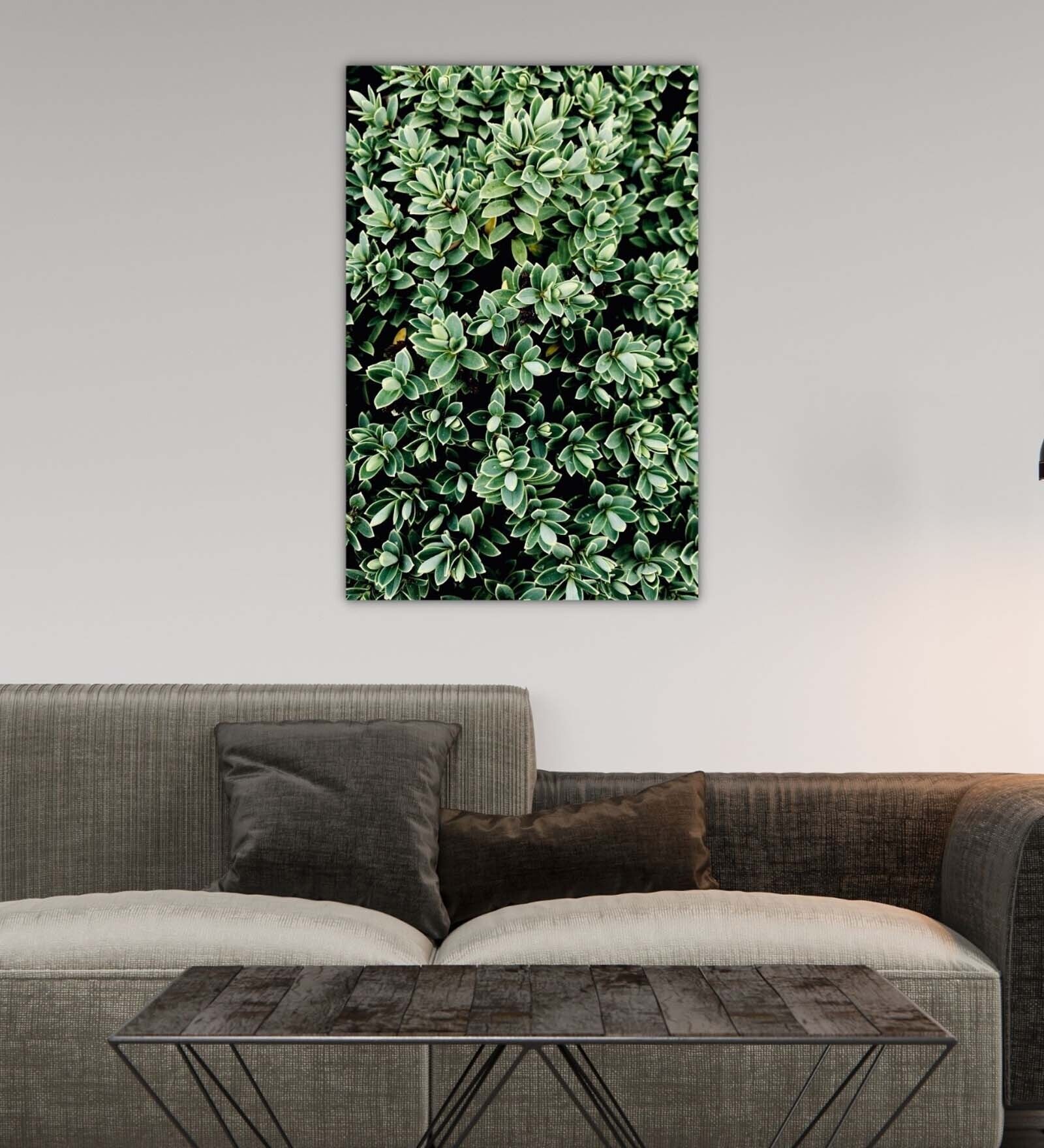 Religious Species Designs Green Wood Framed Floral Art Print