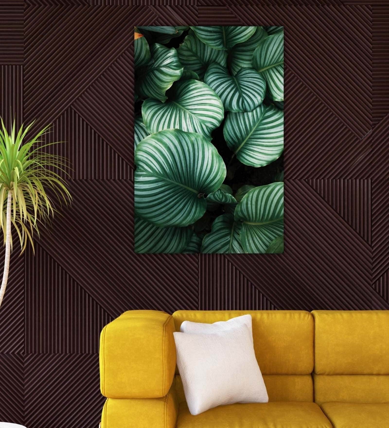 Pictorial Green Wood Framed Floral Art Print