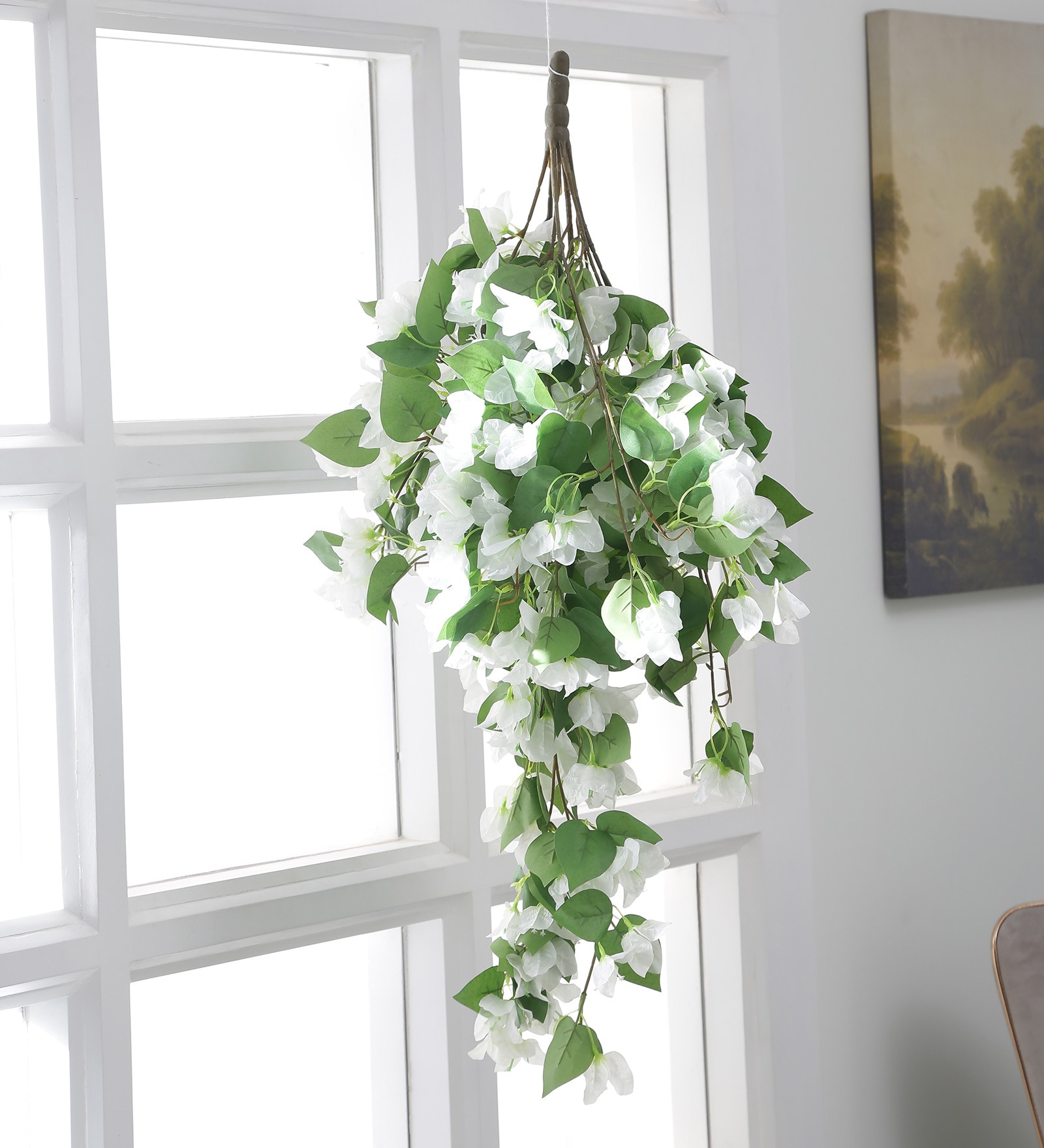 Buy Bougainville White Plastic Artificial Plant at 45% OFF by Arick ...