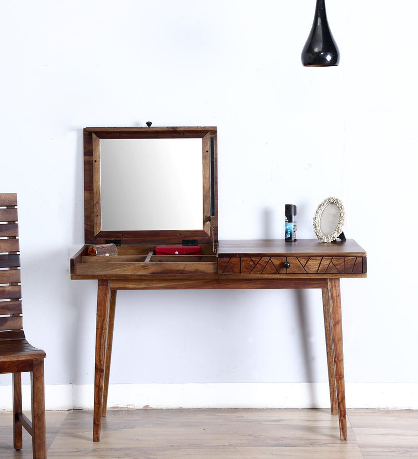 Boyd Dressing Table in Provincial Teak Finish on Rent