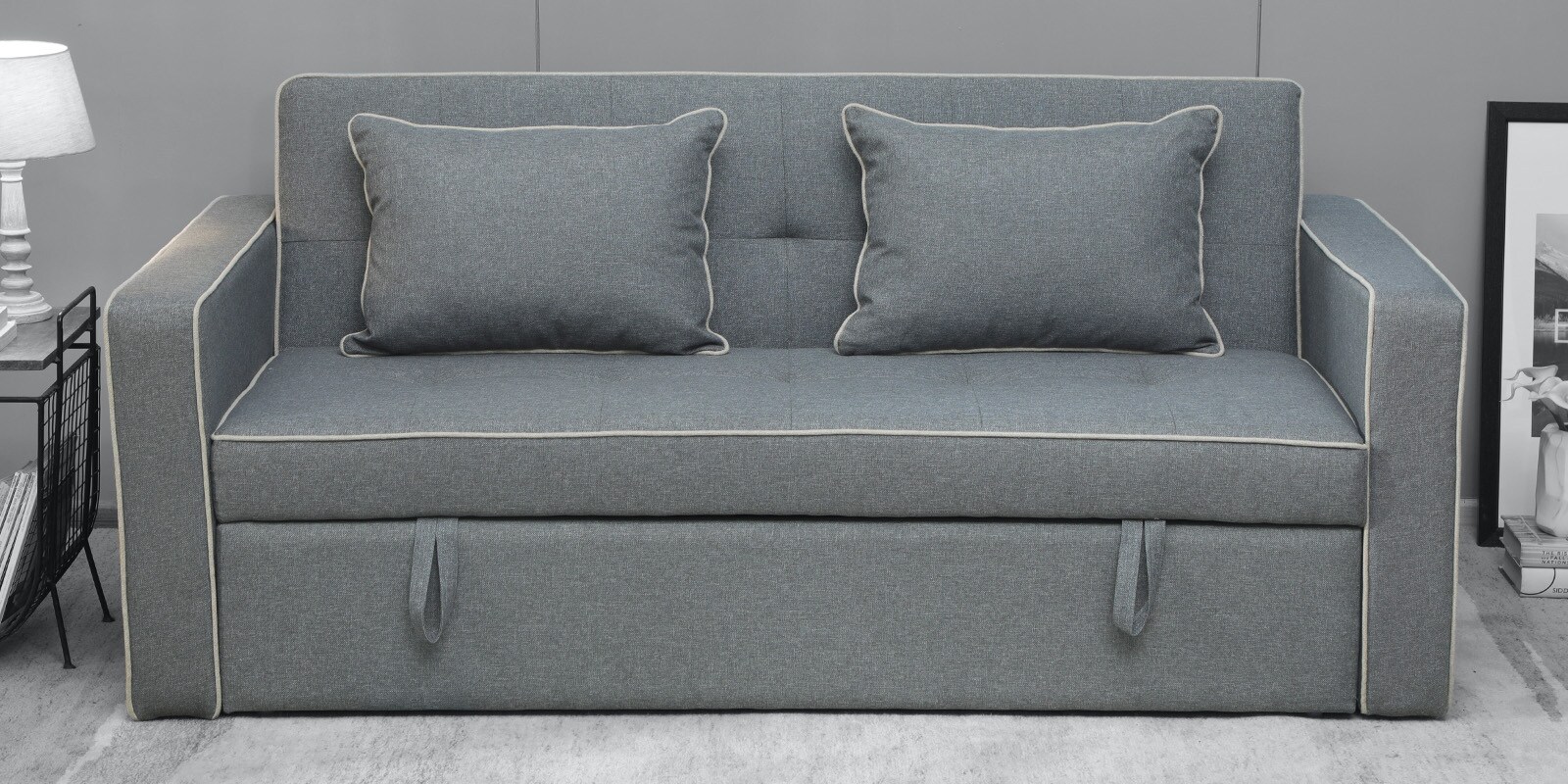 Buy Bonito SofacumBed in Graphite Grey Colour CasaCraft By
