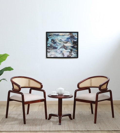 Bohlen Sheesham Wood Coffee Table Set In Honey Oak Finish