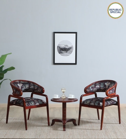 Bohlen Sheesham Wood Coffee Table Set In Honey Oak Finish