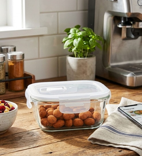 Borosilicate Glass Containers for Kitchen(Set of 1-300ml)