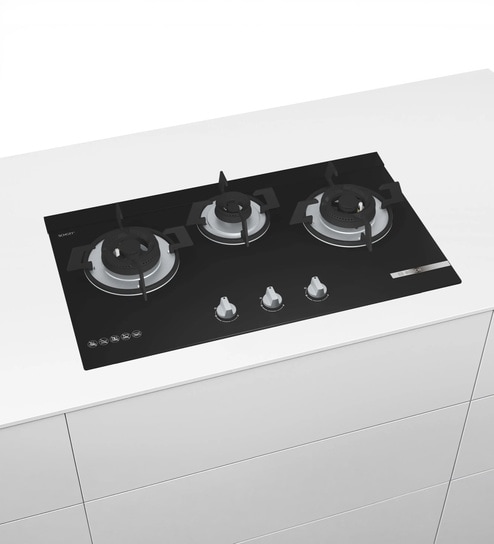 BOSCH Series 4 Gas Hob 70 CM Tempered Glass Black PMD83D31NX