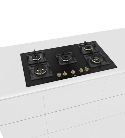 BOSCH Series 6 Gas Hob 90 CM Tempered Glass Black PNV9B6F20I
