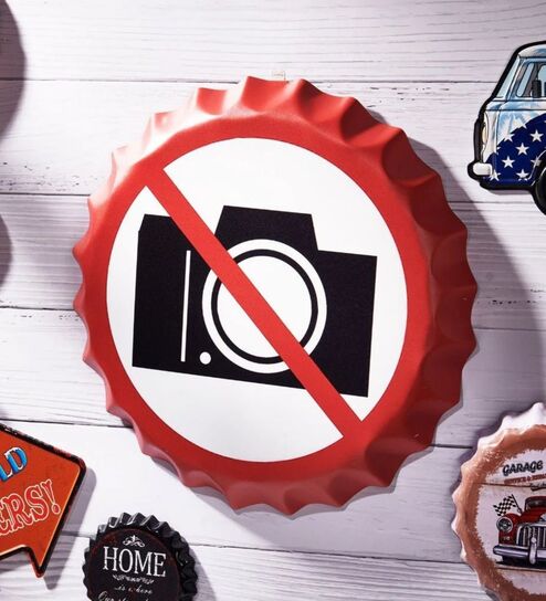 Bottle Caps Wall Decor Sign No Photography