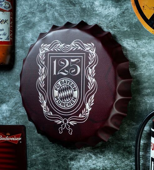 Bottle Caps Wall Decor Sign Bayern Munich 125 Football