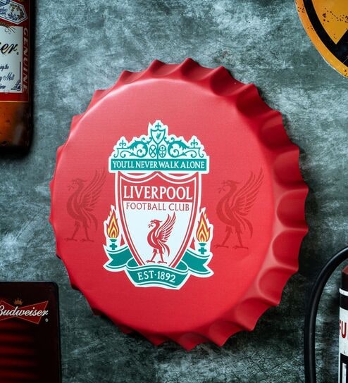 Bottle Caps Wall Decor Sign Liverpool Football