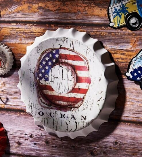Bottle Caps Wall Decor Sign Ocean Swim Ring