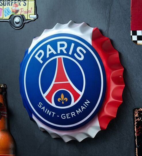 Bottle Caps Wall Decor Sign Paris Saint-Germain PSG Football