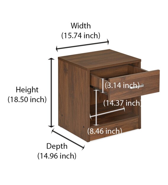 Buy Borden Night Stand In Wenge Color By Home Online Modern Night Stands Tables Furniture Pepperfry Product