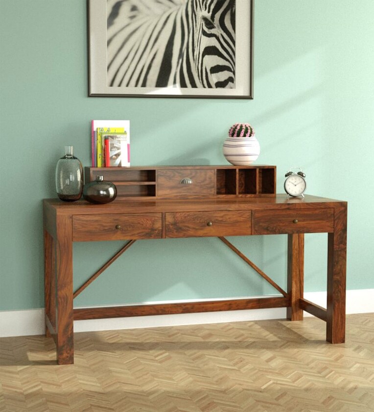 Buy Bothell Study & Laptop Table in Honey Oak Finish By Woodsworth