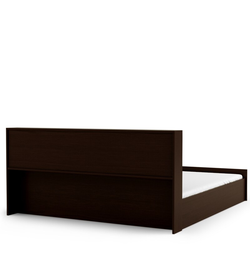 Buy Bolton King Size Bed with Box Storage in Wenge Finish by HomeTown
