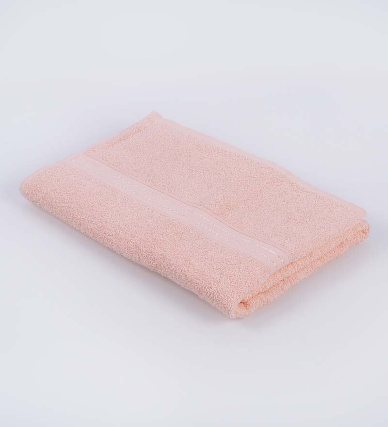 Buy Bombay Dyeing Orange Cotton Bath Towel Set of 4 Online Bath