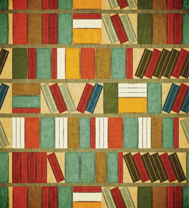 Buy Print a Wallpaper DIY Books Wallpaper Online Pattern & Textures Wallpapers Furnishings