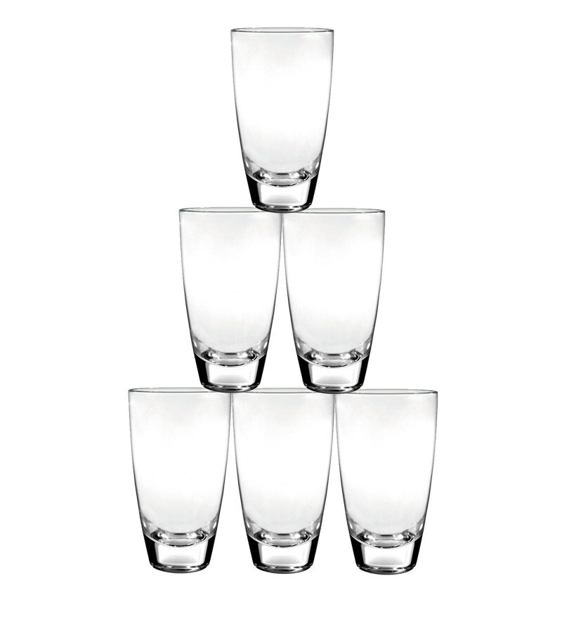 Buy Alpi Glass Tumbler Set Of 6 355 ML Online