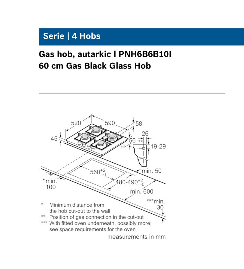 Buy Bosch 4 Aluminium Burners Automatic Glass Hob (Model No PNH6B6B10I
