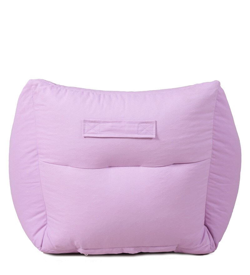 Buy Box Large Kids Bean Bag With Beans In Lilac Colour by Couchette