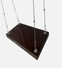Boarder Solid Wood Swing in Brown Colour