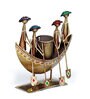 Boat Gold Iron Pen Stand