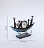 Boat Multicolour Iron Table Clock