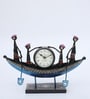 Boat Multicolour Iron Table Clock