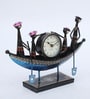 Boat Multicolour Iron Table Clock