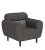 Bobbin 1 Seater Sofa in Charcoal Grey Colour