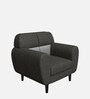 Bobbn Fabric 1 Seater Sofa in Charcoal Colour