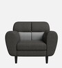 Bobbn Fabric 1 Seater Sofa in Charcoal Colour
